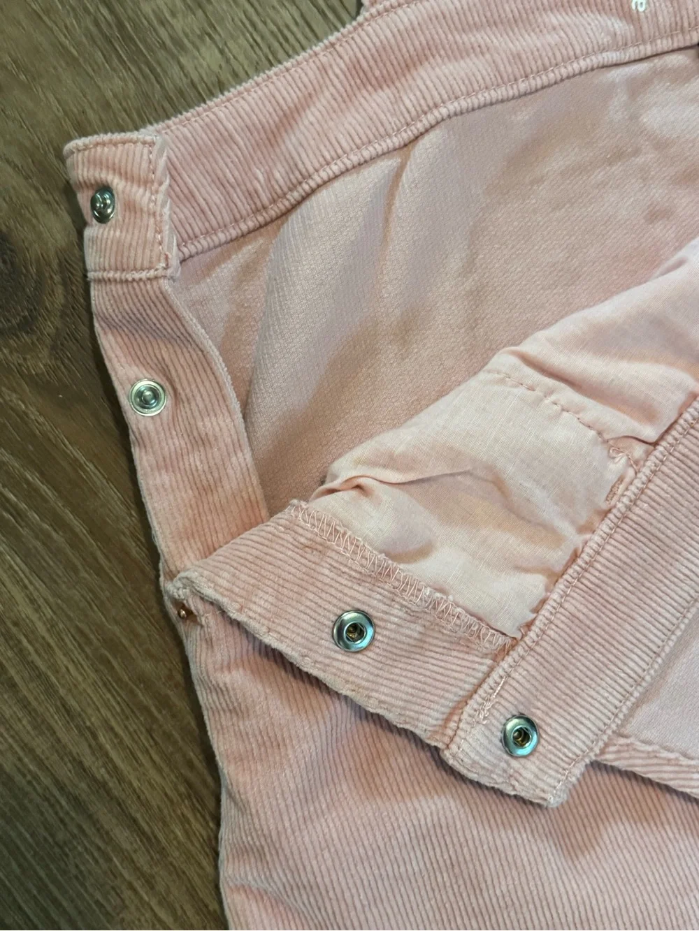 Art Class Dusty Pink Corduroy Overall Dress
